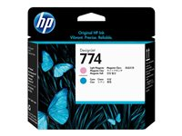 HP 774 - Ljus magenta, cyan - skrivhuvud - för DesignJet Z6610 Production, Z6810 Production P2V98A