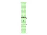Apple - Band för smart klocka - 49 mm, naturlig titanfinish - 130 - 200 mm - neongrön - för Watch Hermès Series 9, SE 3, Series 10, Series 11, Series 8, Series 9, Ultra 2, Ultra 3 MGCF4ZM/A