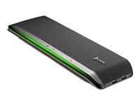 Poly Sync 60 - Smart högtalartelefon - Bluetooth - kabelansluten, trådlös - USB-A, USB-C - svart, silver - Zoomcertifierad 772C2AA