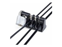 StarTech.com Peripheral Cable Anchor Lock, Keyboard/Mouse Cable Trap - Säkerhetskabelankare - bordsmonterbar - svart - TAA-kompatibel CABLE-ORGANIZER-LOCK