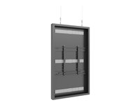 Multibrackets M Pro Series - Hölje - för digital skylt - vajer, medel - stål - svart - skärmstorlek: 55" - takmonterbar 7350105213694