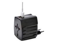 Kensington International Travel Adapter - Strömadapter - svart K38120WW