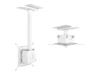 Multibrackets M Pro HD Series - Monteringssats (justerbar monteringsarm, projektorfäste) - för projektor - vit - takmonterbar 7350105210594