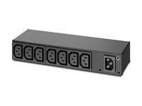 APC Basic Rack PDU AP6015A - Kraftdistributionsenhet (kan monteras i rack) - AC 100/120/200/208/230/240 V - ingång: IEC 60320 C14 - utgångskontakter: 8 (power IEC 60320 C13) - 1U - svart - för P/N: SCL500RMI1U, SMX1500RM2UCNC, SMX2KR2UX145, SMX3KR2UNCX145, SMX750C, SMX750CUS AP6015A