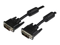 StarTech.com 3 m DVI-D Single Link-kabel - M/M - DVI-kabel - enkel länk - DVI-D (hane) till DVI-D (hane) - 3 m - formpressad, tumskruvar - svart DVIDSMM3M