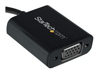 StarTech USB-C- till VGA-adapter - USB/VGA-adapter - USB-C (hane) till HD-15 (VGA) (hona) - USB 3.1 Gen 1 / Thunderbolt 3 - 18 cm - USB-ström, 1920 x 1200 (WUXGA) stöd - svart - för P/N: BNDTB10GI, BNDTB210GSFP, BNDTB410GSFP, BNDTB4M2E1, BNDTBUSB3142, TB4CDOCK CDP2VGA