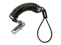 Kensington Slim Portable - Lås för säkerhetskabel - kombination, för standardplats - 1.8 m K60625WW