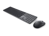 Dell Pro 7 KM726 - Sats med tangentbord och mus - Slimmad - trådlös - 2.4 GHz, Bluetooth 6.0 - QWERTY - USA, internationellt - grafit - med 3 års avancerad utbytesservice KM726-INT-EMEA