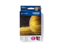 Brother LC1100M - Magenta - original - bläckpatron - för Brother DCP-185, 385, 395, 585, J715, MFC-490, 5490, 5890, 5895, 6890, 790, 795, 990, J615 LC1100M