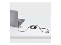 StarTech.com 10-Pack Dual-Access Laptop Lock, 6.5ft (2m) Keyed Alike and Combination Security Cable Lock for K-Slot Devices, Computer Anti-Theft Steel Cable - Lås för säkerhetskabel - svart & silver - 2 m (paket om 10) DUALKA10-LAPTOP-LOCK