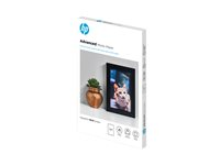 HP Advanced Glossy Photo Paper - Blank - 100 x 150 mm - 250 g/m² - 25 ark fotopapper - för ENVY Inspire 7255, 79XX; Officejet 80XX; Photosmart B110; Smart Tank Plus 55X Q8691A
