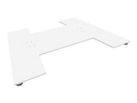 Multibrackets M - Monteringskomponent (golvplatta) - för skärmställ - stål - vit 7350073738502