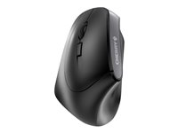 CHERRY MW 4500 LEFT - Mus - ergonomisk - vänsterhänt - optisk - 6 knappar - trådlös - trådlös USB-mottagare - svart JW-4550