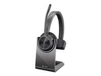 Poly Voyager 4310-M - Voyager 4300 UC series - headset - på örat - Bluetooth - trådlös, kabelansluten - USB-C - svart - Certifierad för Microsoft-teams 77Y97AA