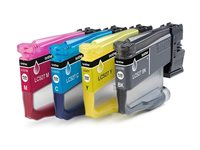 Brother LC527 Value Pack - 4-pack - svart, gul, cyan, magenta - original - hängande låda - bläckpatron - för Brother MFC-J4350DW, MFC-J4550DW LC527VAL