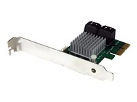StarTech.com PCI Express 2.0 SATA III 6 Gbps RAID-kontrollerkort med 4 portar och HyperDuo nivåindelad SSD-lagring - Kontrollerkort (RAID) - 4 Kanal - SATA 6Gb/s - låg profil - RAID 0, 1, 10, JBOD - PCIe 2.0 x2 - för P/N: ST521PMINT PEXSAT34RH
