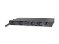 APC Basic Rack PDU - Kraftdistributionsenhet (kan monteras i rack) - AC 400 V - 22 kW - 3-fas - ingång: IEC 60309 - utgångskontakter: 6 (IEC 60320 C19) - 2.44 m sladd - svart - för P/N: SCL500RMI1U, SMX1500RM2UCNC, SMX2KR2UX145, SMX3KR2UNCX145, SMX750CNC, SMX750CUS AP7526