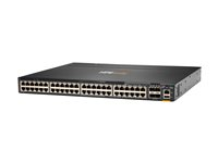 HPE Aruba 6300M - Switch - L3 - Administrerad - 48 x 10/100/1000 + 4 x 1 Gb/10 Gb/25 Gb/50 Gb SFP56 (upplänk/stapling) - framsidan och sida till baksidan - rackmonterbar JL663A