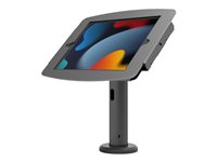 Compulocks iPad Mini 8.3" Space Enclosure Tilting Stand 8" - Ställ - för surfplatta - inhägnad lutande kiosk - låsbar - höggradig aluminium - svart - skärmstorlek: 8.3" - golvstående - för Apple iPad mini (6:e generation) TCDP01830IPMSB
