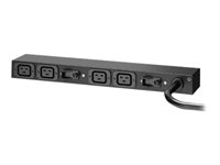 APC Basic Rack PDU AP6032A - Kraftdistributionsenhet (kan monteras i rack) - AC 200-240 V - ingång: IEC 60309 32A - utgångskontakter: 4 (IEC 60320 C19 16A) - 3.65 m sladd - för P/N: SMX1500RM2UC, SMX1500RM2UCNC, SMX2KR2UX145, SMX3KR2UNCX145, SMX750CNC, SMX750CUS AP6032A