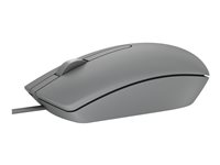 Dell MS116 - Mus - optisk - 2 knappar - kabelansluten - USB - grå 570-AAIT