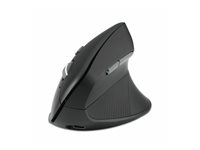 Kensington Pro Fit Ergo MY630 EQ - Mus - ergonomisk - laddningsbar - 5 knappar - trådlös - 2.4 GHz, Bluetooth - trådlös USB-mottagare - detaljhandelsförpackning K72482WW