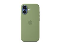 Apple - Baklock för mobiltelefon - MagSafe-kompatibilitet - silikon - ljus mossa - för iPhone 17 MGEX4ZM/A