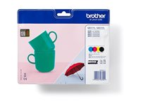 Brother LC227XL/225XL - 4-pack - svart, gul, cyan, magenta - original - bläckpatron - för Brother DCP-J4120DW, MFC-J4420DW, MFC-J4620DW, MFC-J4625DW LC227XLVALBPDR