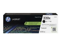 HP 220X - Lång livslängd - svart - original - LaserJet - box - tonerkassett (W2200X) - för Color LaserJet 4302fdwe; Color LaserJet Pro 4202dn, 4202dw, 4202dwe, 4302dw, 4302dwe W2200X