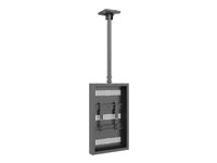 Multibrackets M Pro Series - Hölje - för digital skylt - liten - stål - svart - skärmstorlek: 32" - takmonterbar 7350105215018