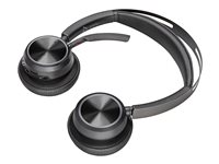 Poly Voyager Focus 2 - Headset - på örat - Bluetooth - trådlös - aktiv brusradering - USB-C via Bluetooth-adapter - svart - Zoomcertifierad 9T9J3AA#AC3