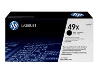 HP 49X - Lång livslängd - svart - original - LaserJet - tonerkassett (Q5949X) - för LaserJet 1320, 1320n, 1320nw, 1320t, 1320tn, 3390, 3392 Q5949X