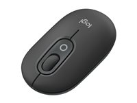 Logitech POP - Mus - anpassningsbar emoji - optisk - 4 knappar - trådlös - Bluetooth 5.1 LE - grafit 910-007412