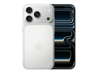Apple iPhone 17 Pro - 5G smartphone - dual-SIM / Internminne 256 GB - OLED-skärm - 6.3" - 2622 x 1206 pixlar (120 Hz) - 3 st. bakre kameror 48 MP, 48 MP, 48 MP - front camera 18 megapixlar - silver MG8G4QN/A
