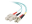 C2G LC-SC 10Gb 50/125 OM3 Duplex Multimode PVC Fiber Optic Cable (LSZH) - Nätverkskabel - SC-läge (multi-mode) (hane) till LC multiläge (hane) - 1 m - 1 m - fiberoptisk - duplex - 50/125 mikron - OM3 - halogenfri - havsblå