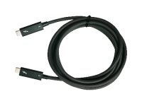 QNAP CAB-TBT315M-40G - USB-kabel - 24 pin USB-C (hane) till 24 pin USB-C (hane) - Thunderbolt 3 - 1.5 m - dubbelriktad, aktiv, upp till 40 Gbps dataöverföringshastighet CAB-TBT315M-40G