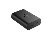 HP GaN USB-C Laptop Charger - Strömadapter - AC 115/230 V - 65 Watt - utgångskontakter: 2 - Europa 600Q8AA#ABB