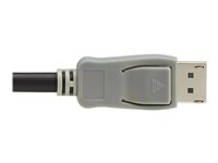 Eaton Tripp Lite Series DisplayPort Extension Cable with Active Repeater and Latching Connector (M/F), 4K 60 Hz, HDR, 4:4:4, HDCP 2.2, 20 ft. (6.1 m), TAA - DisplayPort-kabel - TAA-kompatibel - DisplayPort (hane) till DisplayPort (hona) - DisplayPort 1.2 - 6.1 m - passiv, 4K60Hz stöd, aktiv förstärkare, guldpläterade kontakter - grå, svart P579-020-4K6
