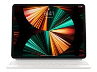 Apple Magic Keyboard - Tangentbord och foliefodral - med pekdyna - bakgrundsbelyst - Apple Smart connector - QWERTY - internationell engelska - vit - för 12.9-inch iPad Pro; 13-inch iPad Air MJQL3Z/A