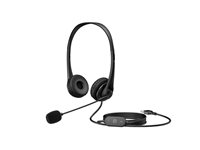 HP G2 - Headset - på örat - kabelansluten - USB - skuggsvart 428K6AA