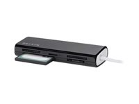 Belkin Universal Media Reader - Kortläsare (MS, Microdrive, MMC, SD, MS Duo, xD, miniSD, CF, microSD, SDHC, SDXC) - USB F4U044EBAPL
