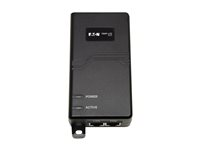 Eaton Tripp Lite Series Gigabit PoE+ Midspan Active Injector - IEEE 802.3at/802.3af, 30W, 1 Port, International Power Cords - Strömtillförsel - AC 100-240 V - 30 Watt - utgångskontakter: 1 - svart NPOE-30W-1G-INT