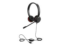 Jabra Evolve 30 II HS Stereo - Headset - på örat - kabelansluten - 3,5 mm kontakt - universitet (paket om 10) 14401-40
