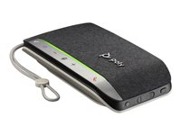 Poly Sync 20 - Smart högtalartelefon - Bluetooth - kabelansluten, trådlös - USB-A - silver - Certifierad för Microsoft-teams 772C8AA