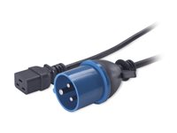 APC - Strömkabel - IEC 60320 C19 till IEC 60309 (hane) - 2.5 m - svart - för P/N: SCL500RMI1UC, SMT2200R2I-AR, SMT3000I-AR, SMT3000R2I-AR, SRT1500XLI, SRT2200XLI-KR AP9876