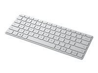 Microsoft Designer Compact - Tangentbord - trådlös - Bluetooth 5.0 - Nordiskt (engelska/danska/finska/norska/svenska) - Glaciär 21Y-00039