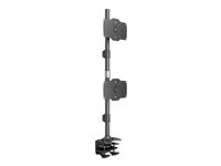 Multibrackets M - Monteringssats (spännbleck, ställ) - för 2 LCD-bildskärmar - aluminium, stål - svart - skärmstorlek: 24"-32" - disk-monteringsbar 7350105212727