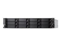 QNAP TS-h1283XU-RP - NAS-server - 12 fack - kan monteras i rack - SATA 6Gb/s - RAID RAID 0, 1, 5, 6, 10, 50, JBOD, 60, RAID TP - RAM 128 GB - Gigabit Ethernet / 10 Gigabit Ethernet / 10Gbps SFP+ - iSCSI support - 2U TS-H1283XU-RP-E2136-128G