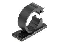 StarTech.com 100 självhäftande kabelhanteringsclips Svart - Nätverk/Ethernet/kontorsbord/datorsladdorganiserare - Självfästande kabel-/ledningshållare - Självhäftande nylonklämma brandklassad enligt UL/94V-2 - Kabelklämmor - svart - TAA-kompatibel (paket om 100) CBMCC3