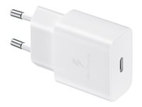 Samsung EP-T1510 - Strömadapter - 15 Watt - 2 A - PD (24 pin USB-C) - vit EP-T1510NWEGEU
